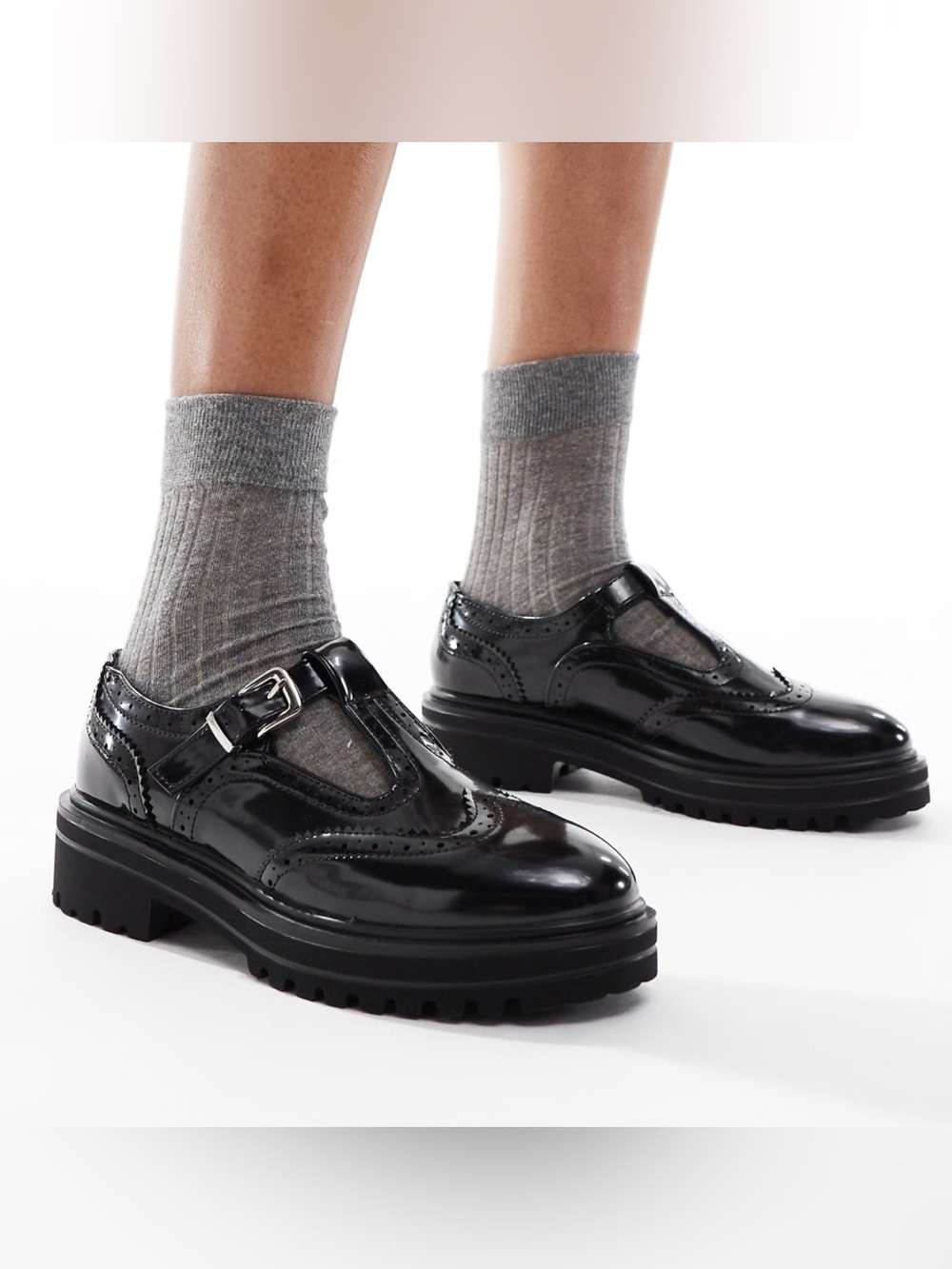 ASOS - Mary Jane Patent Buckled Loafers